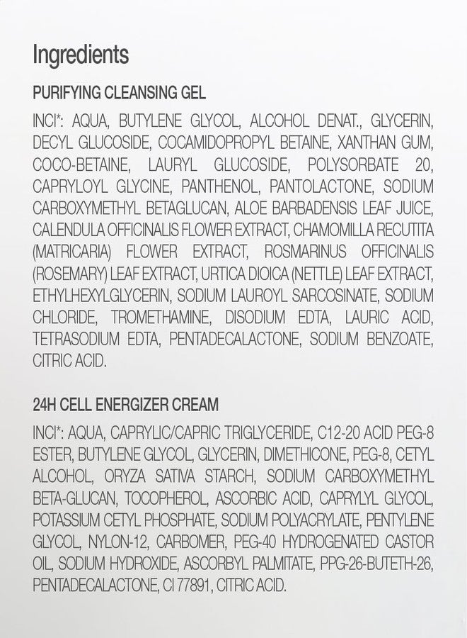 سكينكود مجموعة سكينكود ديستنيشن دريم للعناية بالبشرة | جل منظف ومنقي 75 مل وكريم منشط للخلايا يدوم 24 ساعة 30 مل | أساسيات السفر للنساء | سي إم جلوكان، برو فيتامين ب5 | مجموعة هدايا للعناية بالبشرة ومرطب للوجه - Image 5